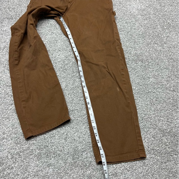 Carhartt Pants Womens 28 Brown Work In Progress WIP Pierce Boyfriend Carpenter - Picture 2 of 10